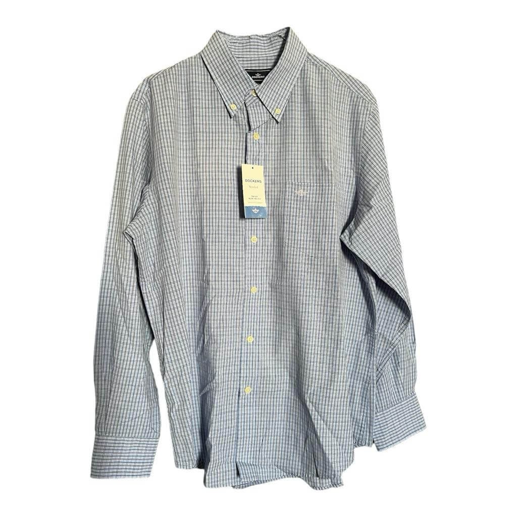 Camisa azul cielo cuadriculada - Imagen 2