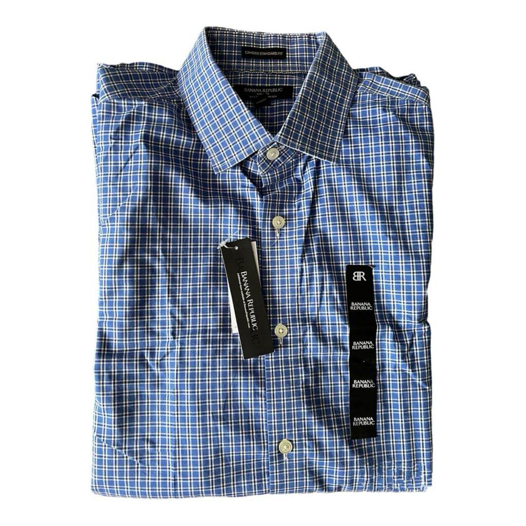 Camisa cuadriculada azul