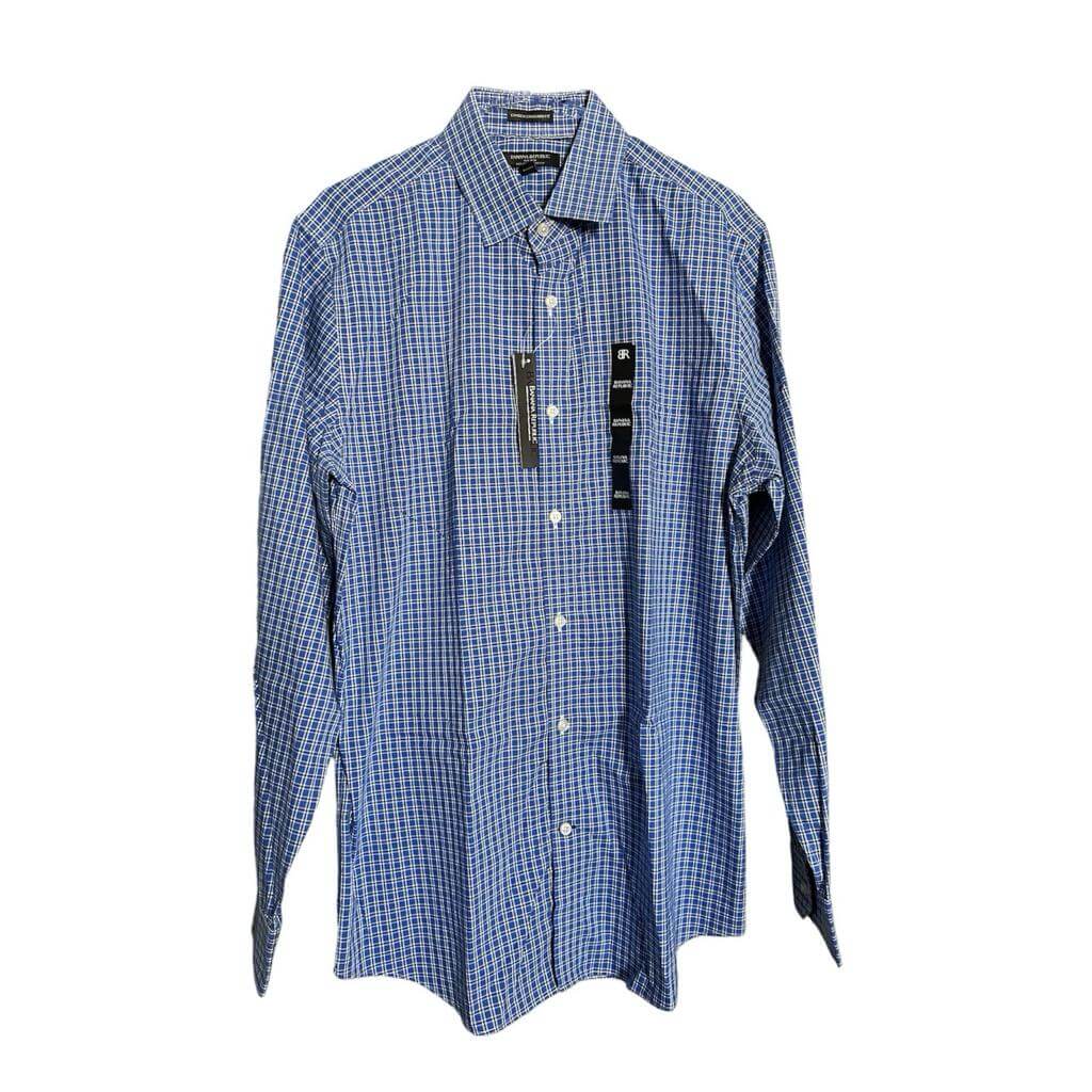 Camisa cuadriculada azul - Imagen 2