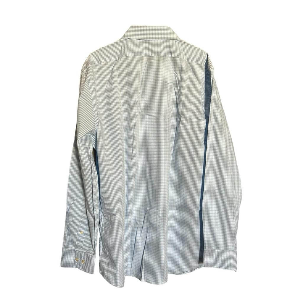 Camisa cuadriculada azul claro - Imagen 3