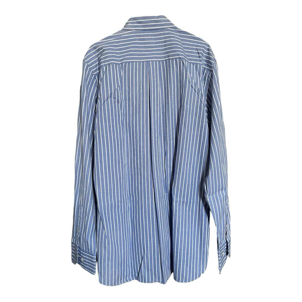 Camisa azul rayas verticales blanca - Imagen 3
