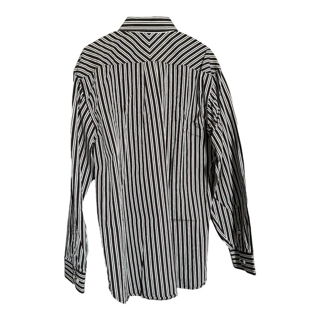 Camisa café rayas verticales - Imagen 3