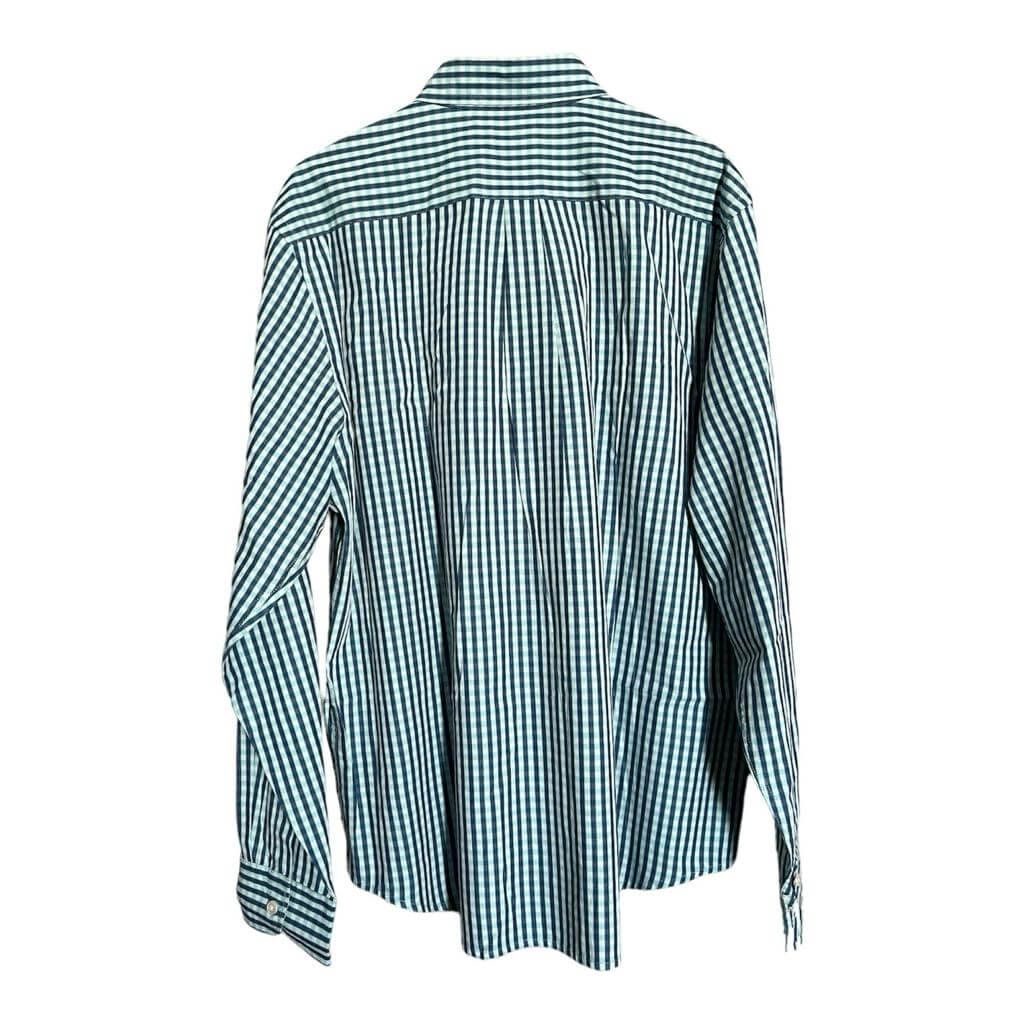 Camisa cuadriculada azul y verde - Imagen 3