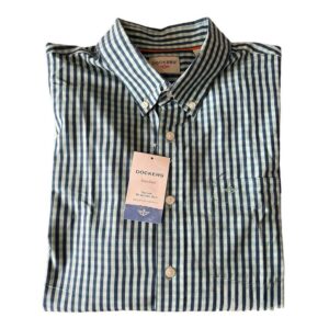Camisa cuadriculada azul y verde