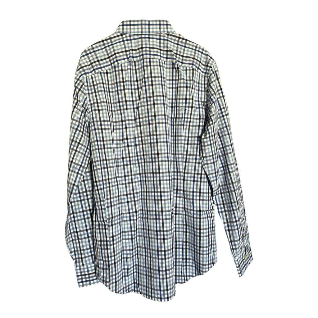 Camisa cuadriculada con diferentes tonos de azul - Imagen 3