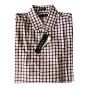 Camisa cuadriculada vivos en rojo