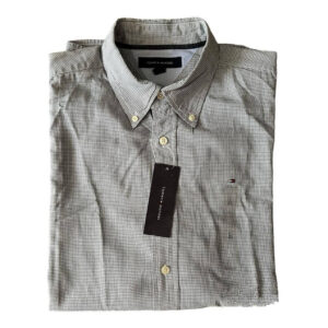Camisa verde cuadros diminutos