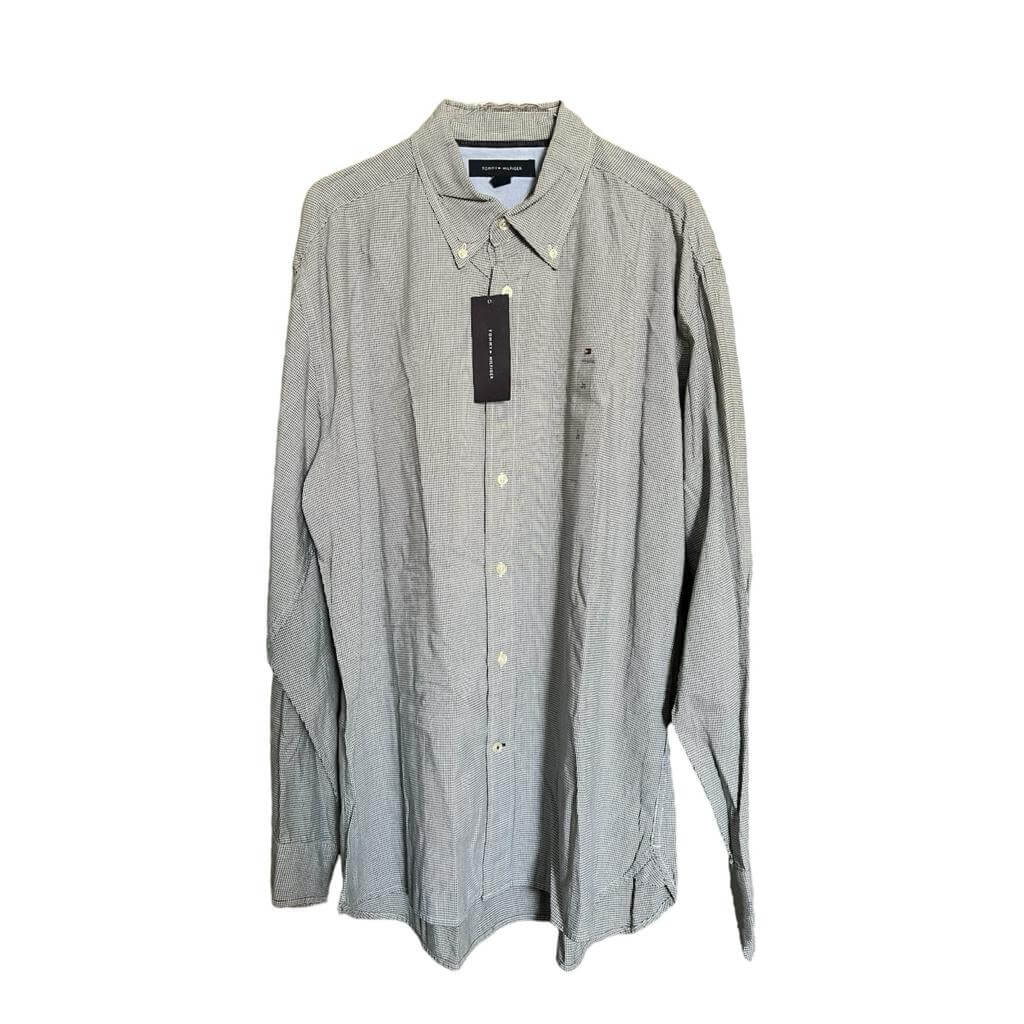 Camisa verde cuadros diminutos - Imagen 2