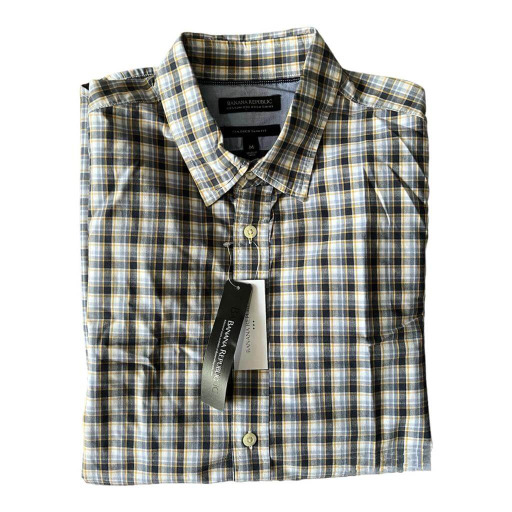 Camisa cuadriculada amarillo negro