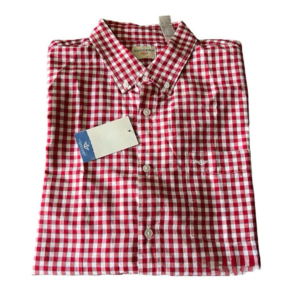 Camisa cuadriculada rojo con blanco