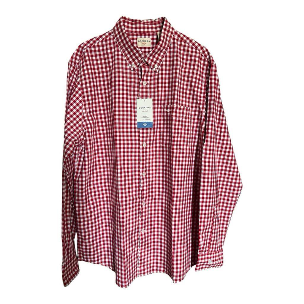 Camisa cuadriculada rojo con blanco - Imagen 2