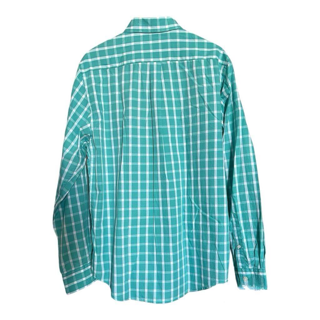 Camisa cuadriculada verde agua - Imagen 3