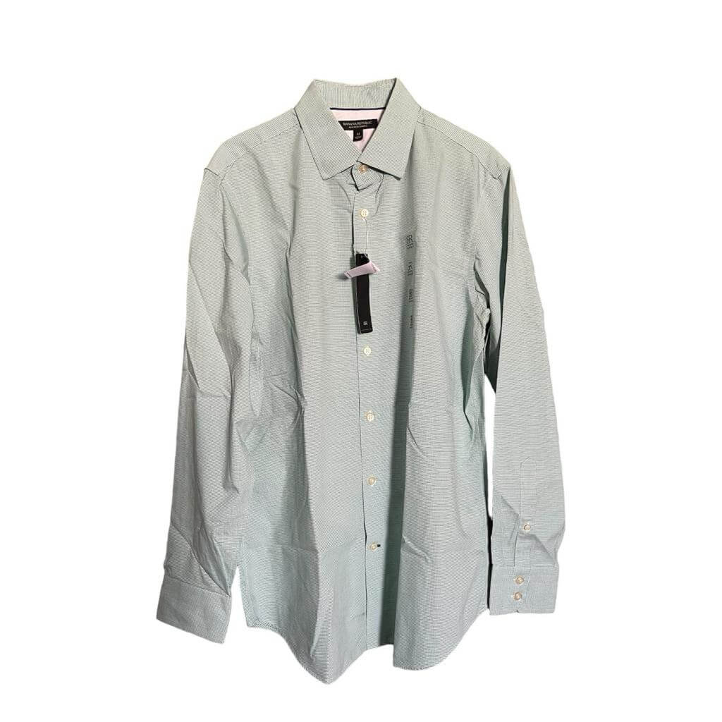 Camisa verde a cuadros muy pequeños - Imagen 2