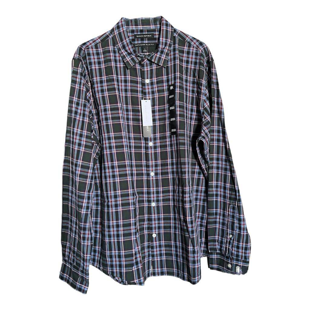 Camisa a cuadros rojo azul y verde - Imagen 2
