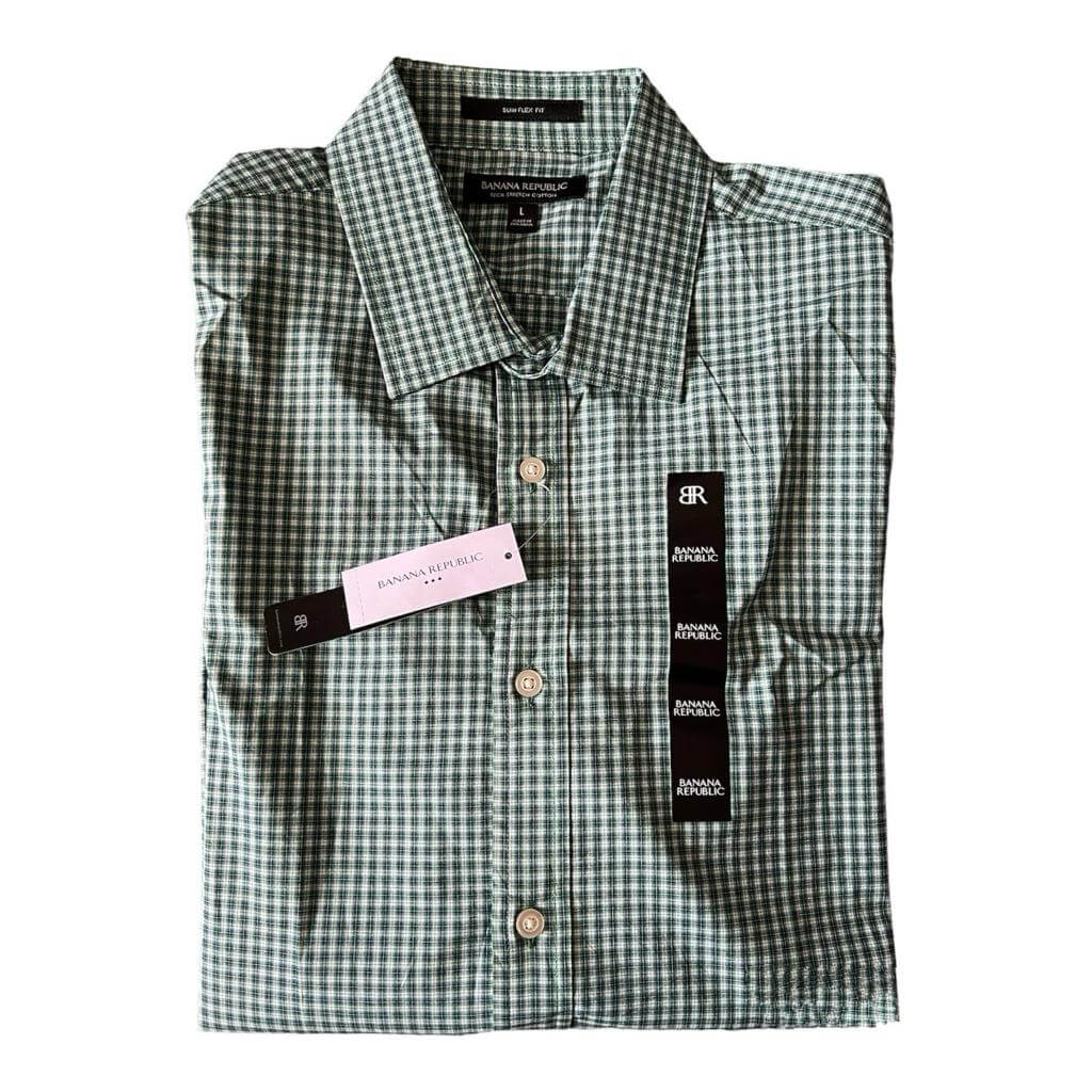 Camisa verde cuadricula pequeña