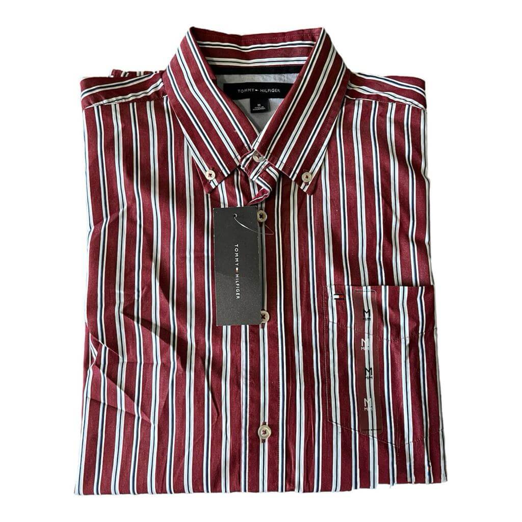 Camisa vino rayas verticales azul