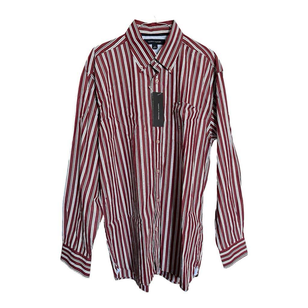 Camisa vino rayas verticales azul - Imagen 2