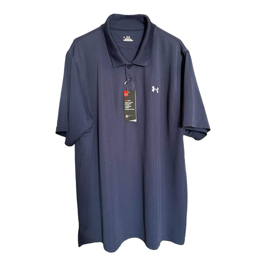 Playera azul marino con cuello - Imagen 2