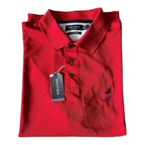 Playera Roja Nautica – Elegancia Vibrante