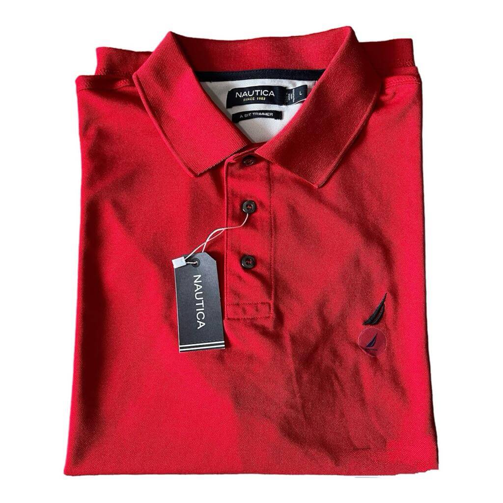 Playera Roja Nautica – Elegancia Vibrante